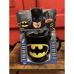 NWT Batman Large 21 oz. Galerie Ceramic Coffee Mug Set Hot Chocolate Cocoa GIFT